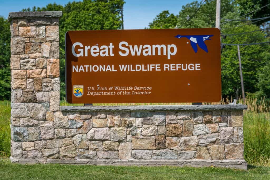 Great Swamp National Refuge Entrance Sign